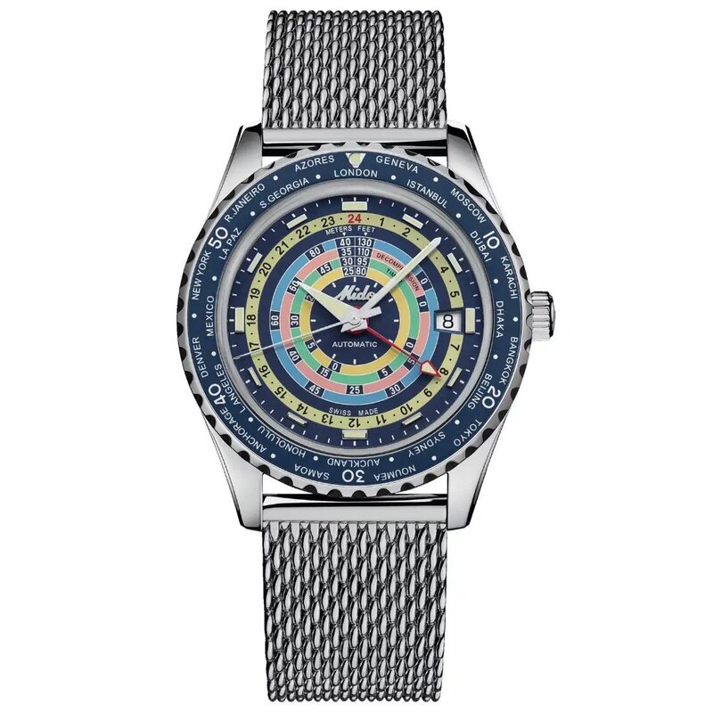 Reloj Mido Ocean Star Decompression Worldtimer Edición Espec