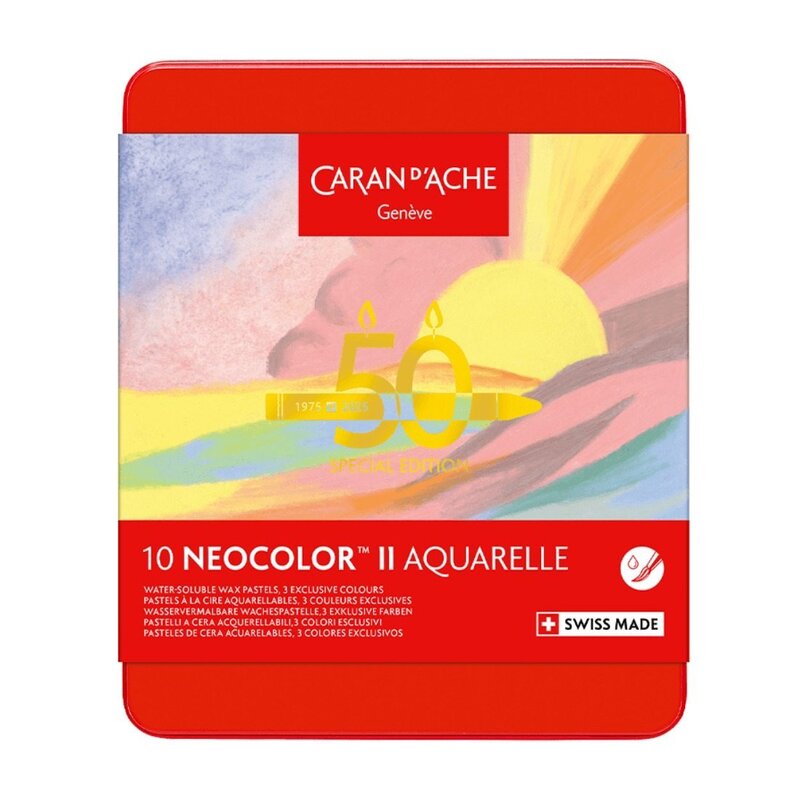 Caja de 10 pasteles acuarela NEOCOLOR™ II Pastel Edición especia