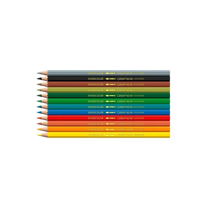 Set Kawaii 12 Lápices de Colores Swisscolor Acuarela