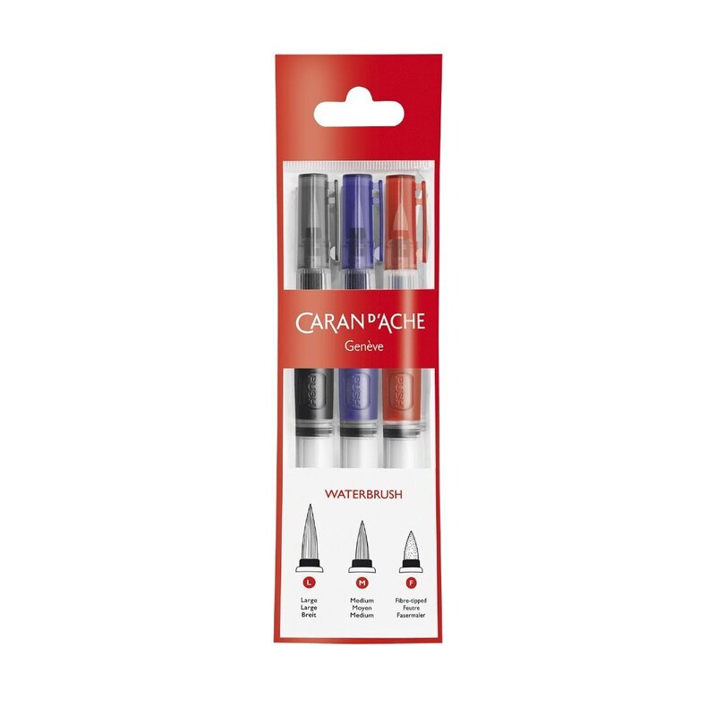 Set de 3 Pinceles Caran d'Ache con Depósito