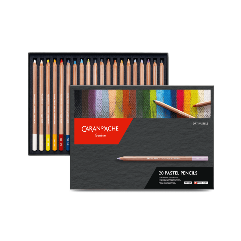 Lápices Pastel Caran d'Ache de 20 colores