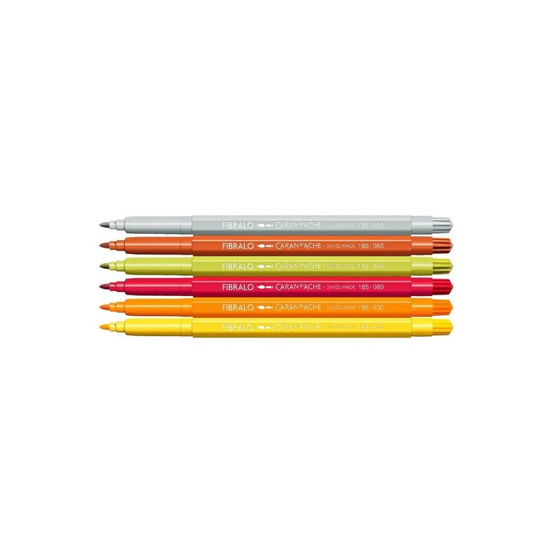 Set Kawaii 6 Bolígrafos con punta de fibra ™ Lindos animales