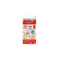 Set Kawaii 12 Lápices de Colores Swisscolor Acuarela Candy World