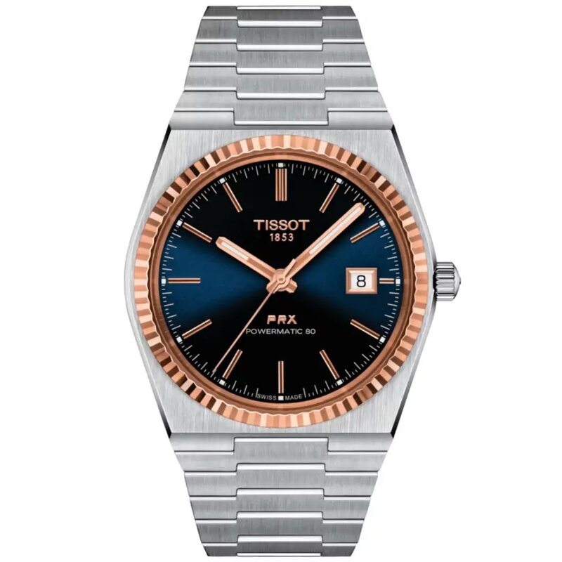 Reloj Tissot PRX Powermatic 80 Steel &; 18k Gold
