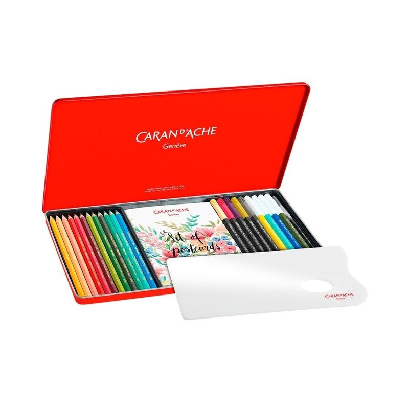 Kit de letras y coloración botánica Caran d'Ache Julie Thomas