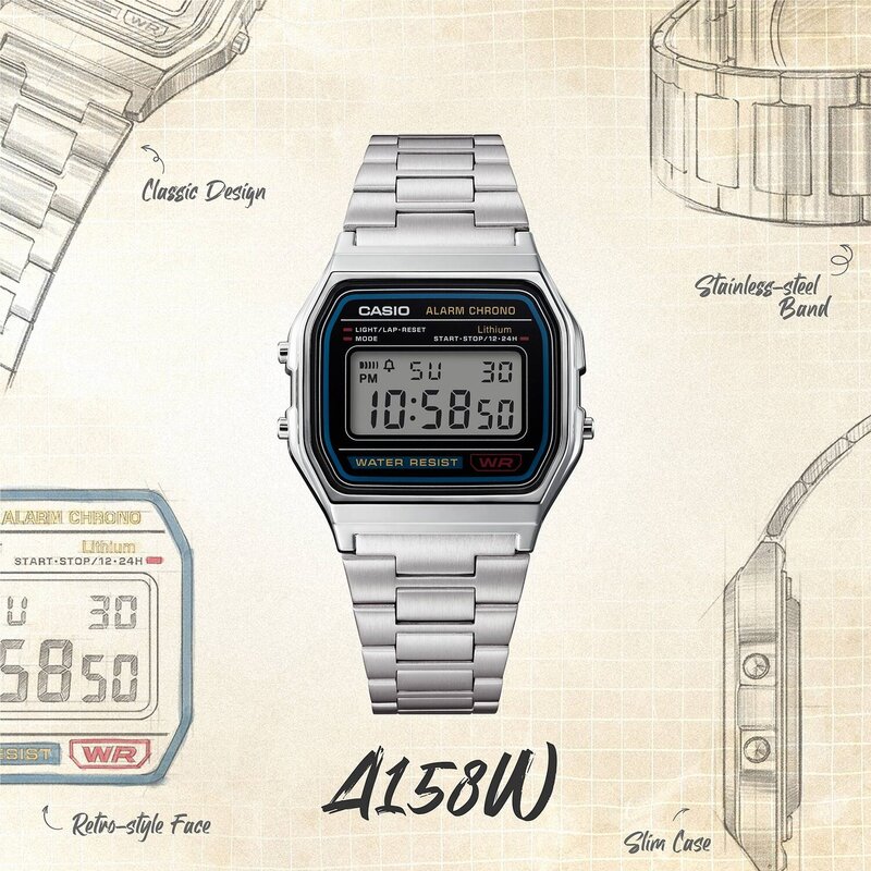 Reloj Casio Clásico A158WA-1