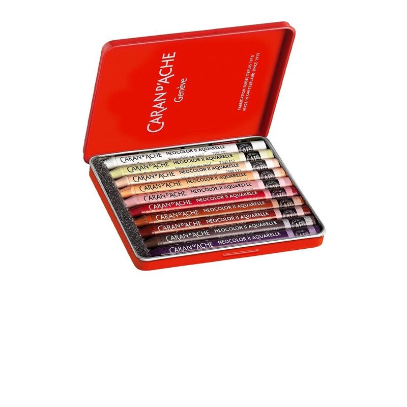 Caja de 10 pasteles acuarela NEOCOLOR™ II Edición especial