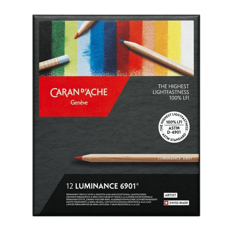 Caja de 12 Colores Caran d’Ache Luminance 6901