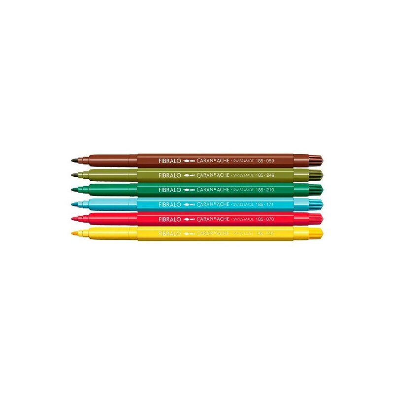 Set Kawaii 6 Bolígrafos con punta de Fibralo™ Swiss Mountain