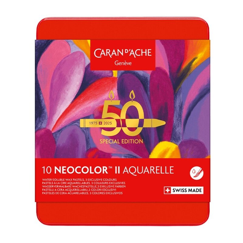 Caja de 10 Pasteles Acuarela NEOCOLOR™ II Edición Especial
