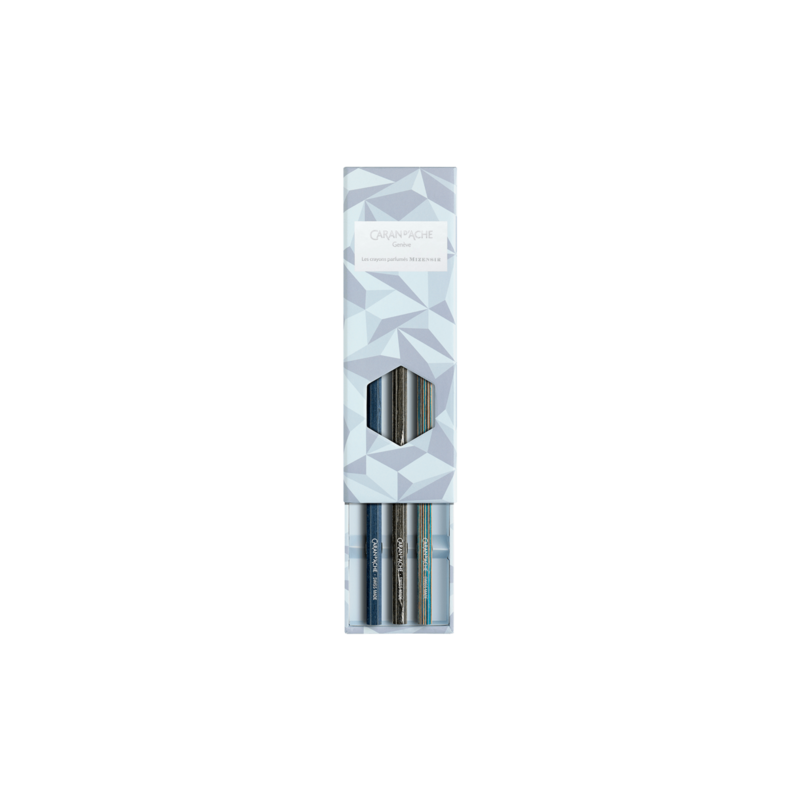 Caja de 3 lápices Caran d'Ache La Maison Alpine Frost