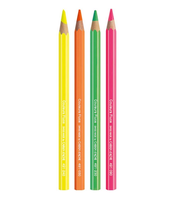 Caran d´Ache Set de 4 lápices fluorescentes Maxi