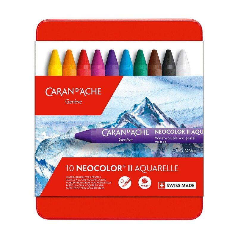 Caja de 10 Cera Pastel Caran d'Ache Neocolor