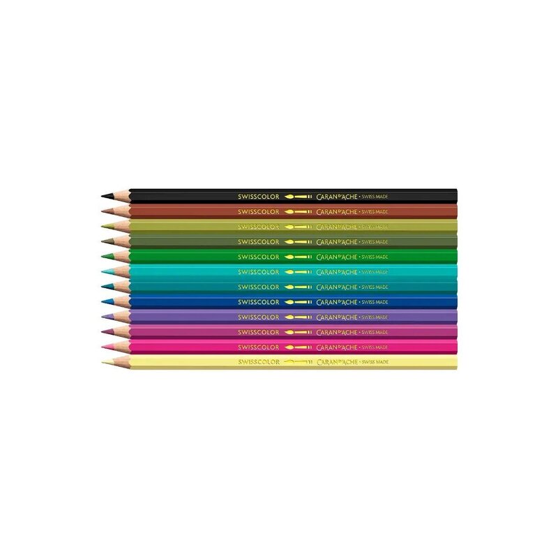 Set Kawaii 12 Lápices de colores Swisscolor Acuarela Monstruos